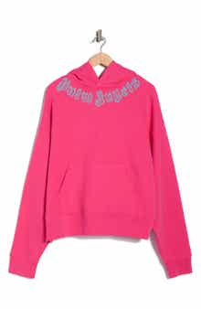 Palm Angels Arched Logo Graphic Hoodie