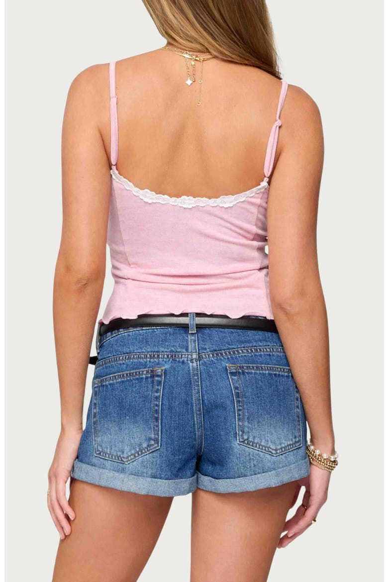 Gabrietta Lace Trim Camisole, Alternate, color, PINK-MELANGE