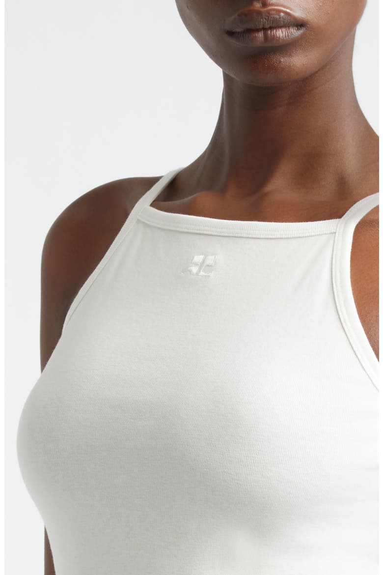 AC Logo Camisole, Alternate, color, LIGHT BONES/ HERITAGE WHITE
