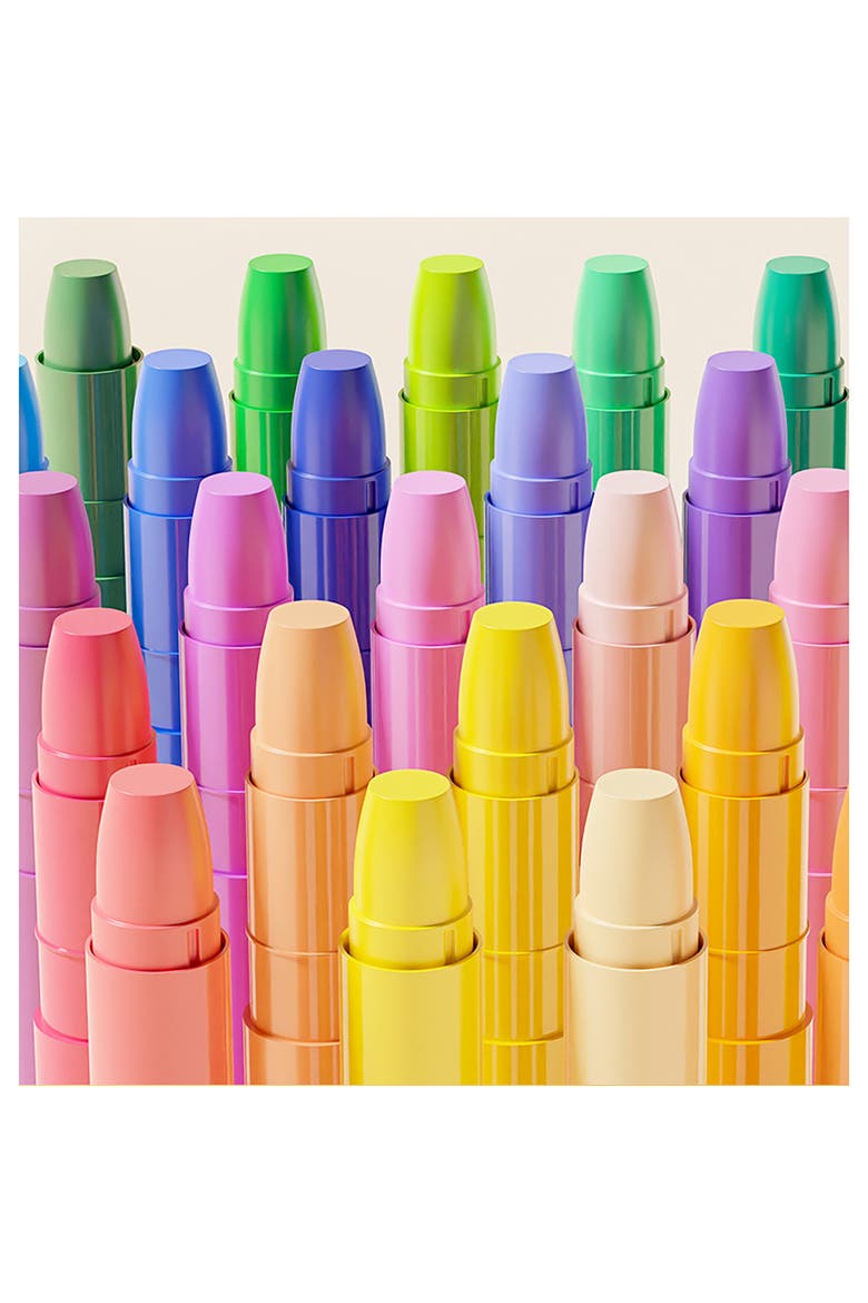 Tempera Paint Sticks 48 Pack, Vibrant Color Set, Nontoxic, Alternate, color, Multicolored