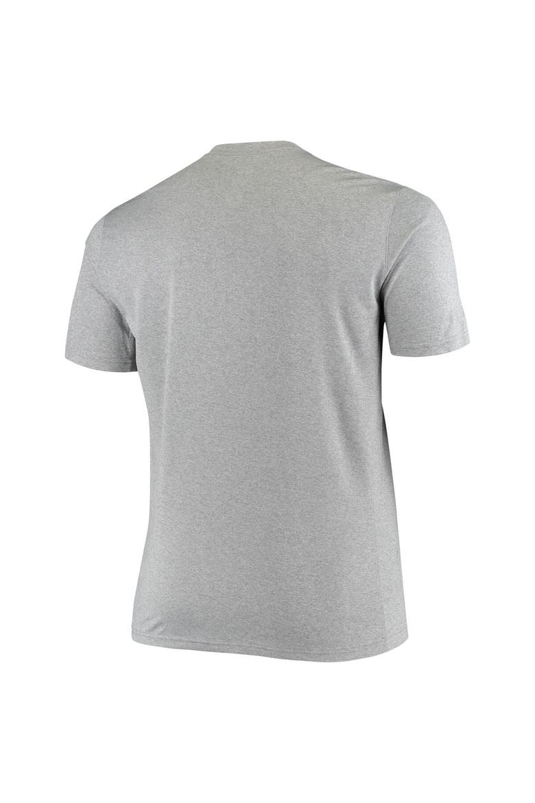 Men's Nike Heathered Charcoal Clemson Tigers Big & Tall Legend Arch Over Logo Performance T-Shirt, Alternate, color, Heather Charcoal