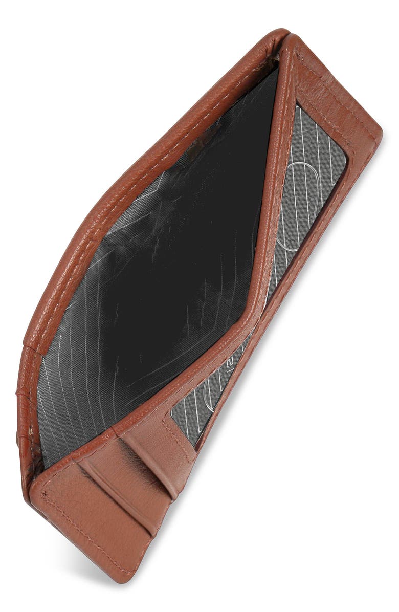 CHAMPS Leather Access RFID Card Case, Alternate, color, Brown