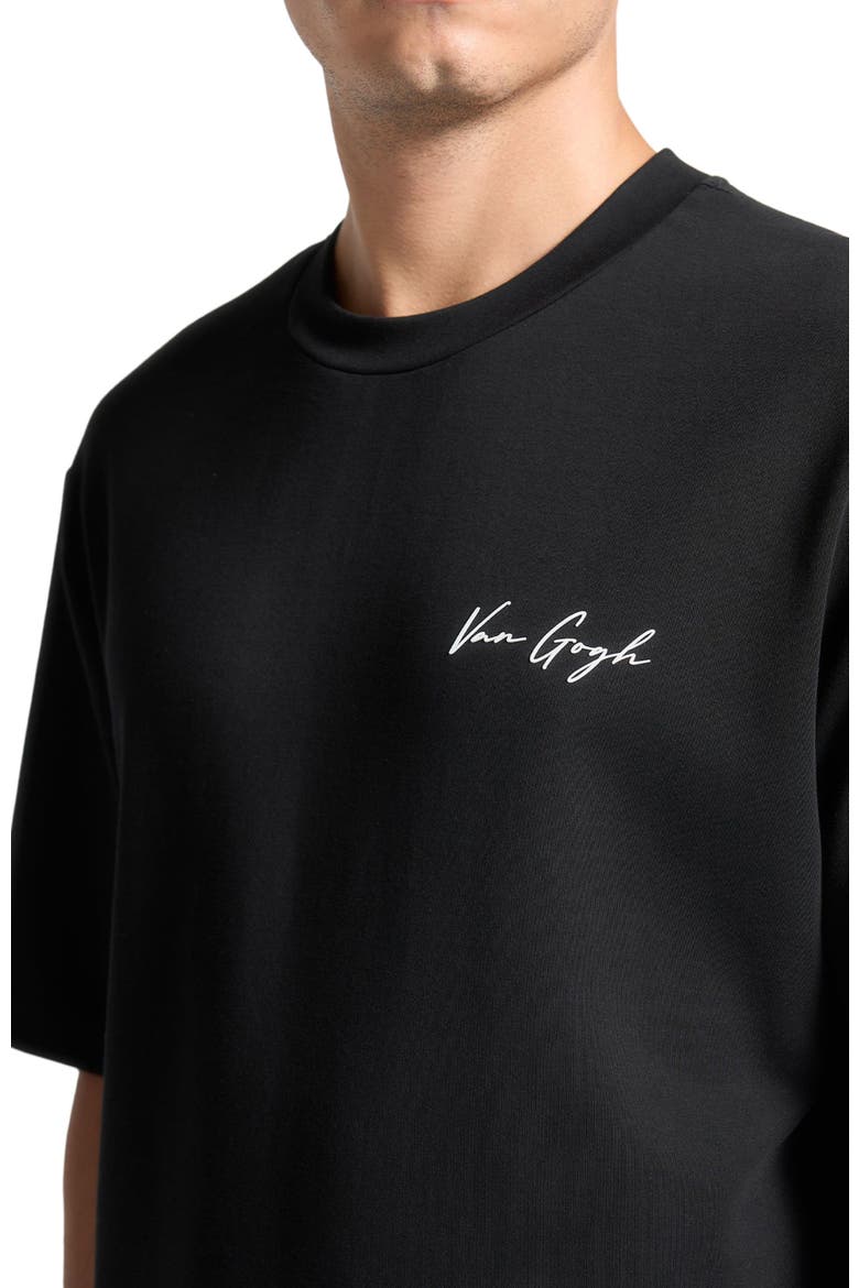 Piece De Resistance - Van Gogh Cotton T-Shirt, Alternate, color, Black