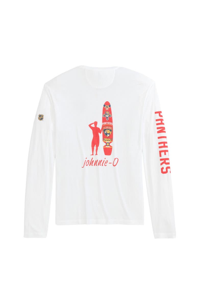 johnnie-O Men's johnnie-O White Florida Panthers Adam Long Sleeve T-Shirt, Alternate, color, White