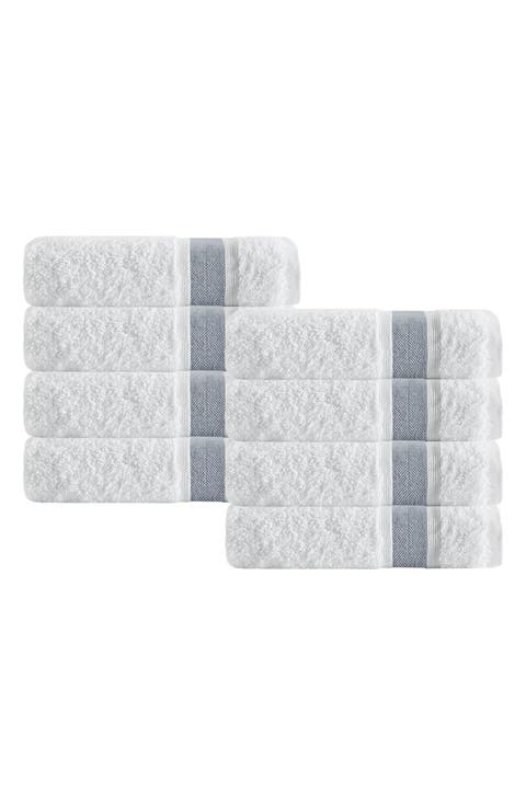 Unique 8-Piece Turkish Cotton Hand Towels
