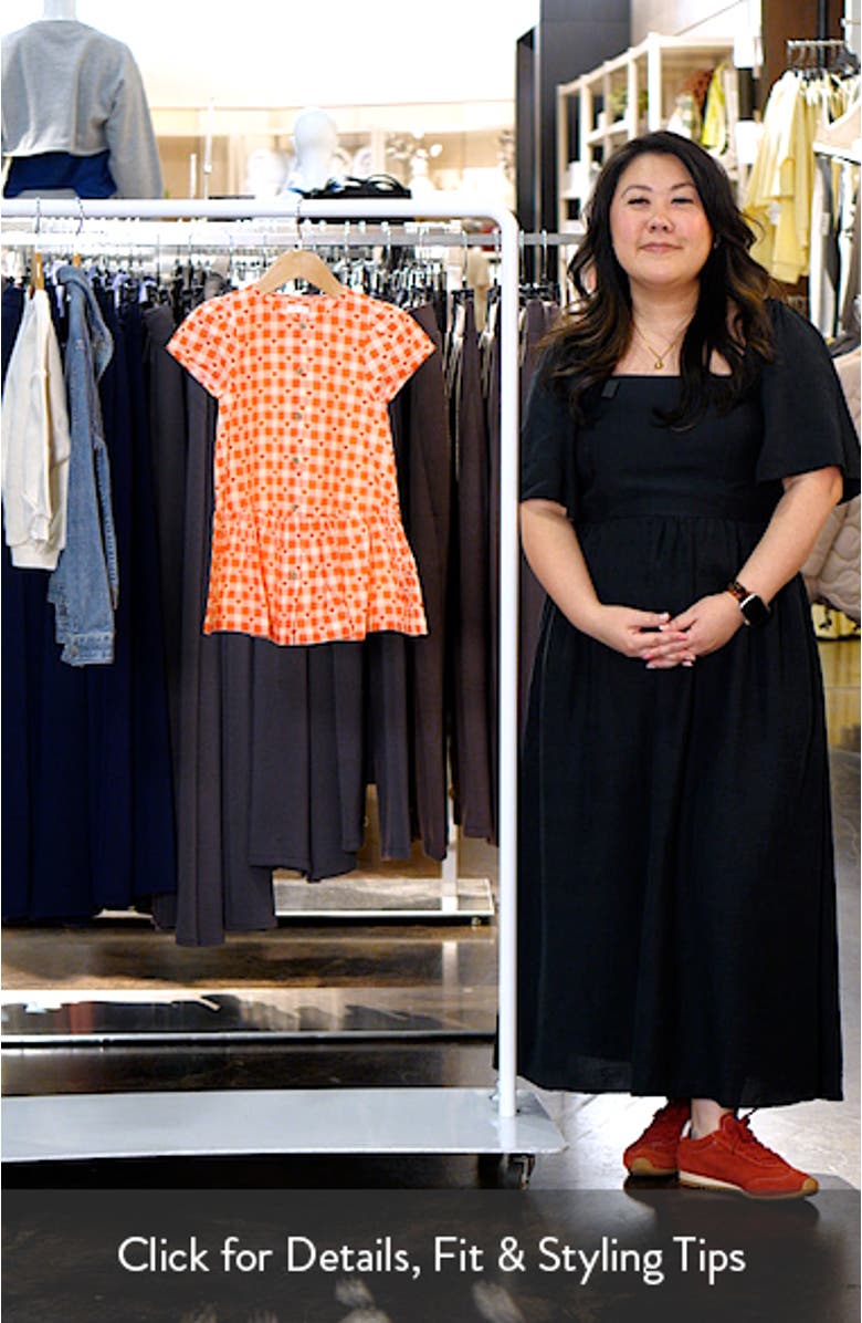 Kids' Gingham Heart Cotton Dress, sales video thumbnail