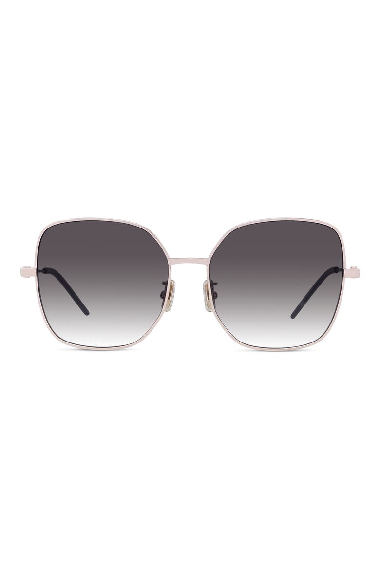 GV Speed Gradient Square Sunglasses, Main, color, SHINY ROSE GOLD / SMOKE