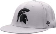 TOP OF THE WORLD Men's Top of the World Gray Michigan State Spartans Fitted Hat