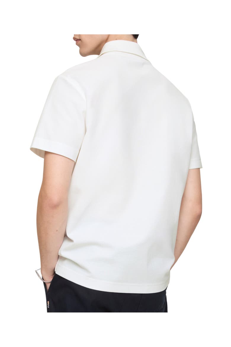 Knight Logo Cotton Polo Shirt, Alternate, color, Chalk white