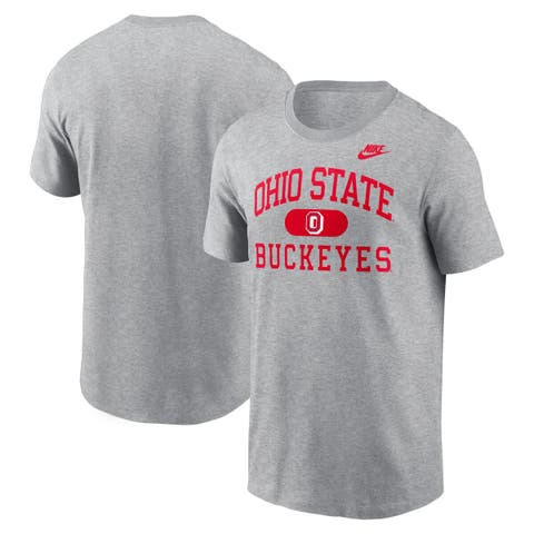 Men's Nike Heather Gray Ohio State Buckeyes Legacy Alma Mater T-Shirt