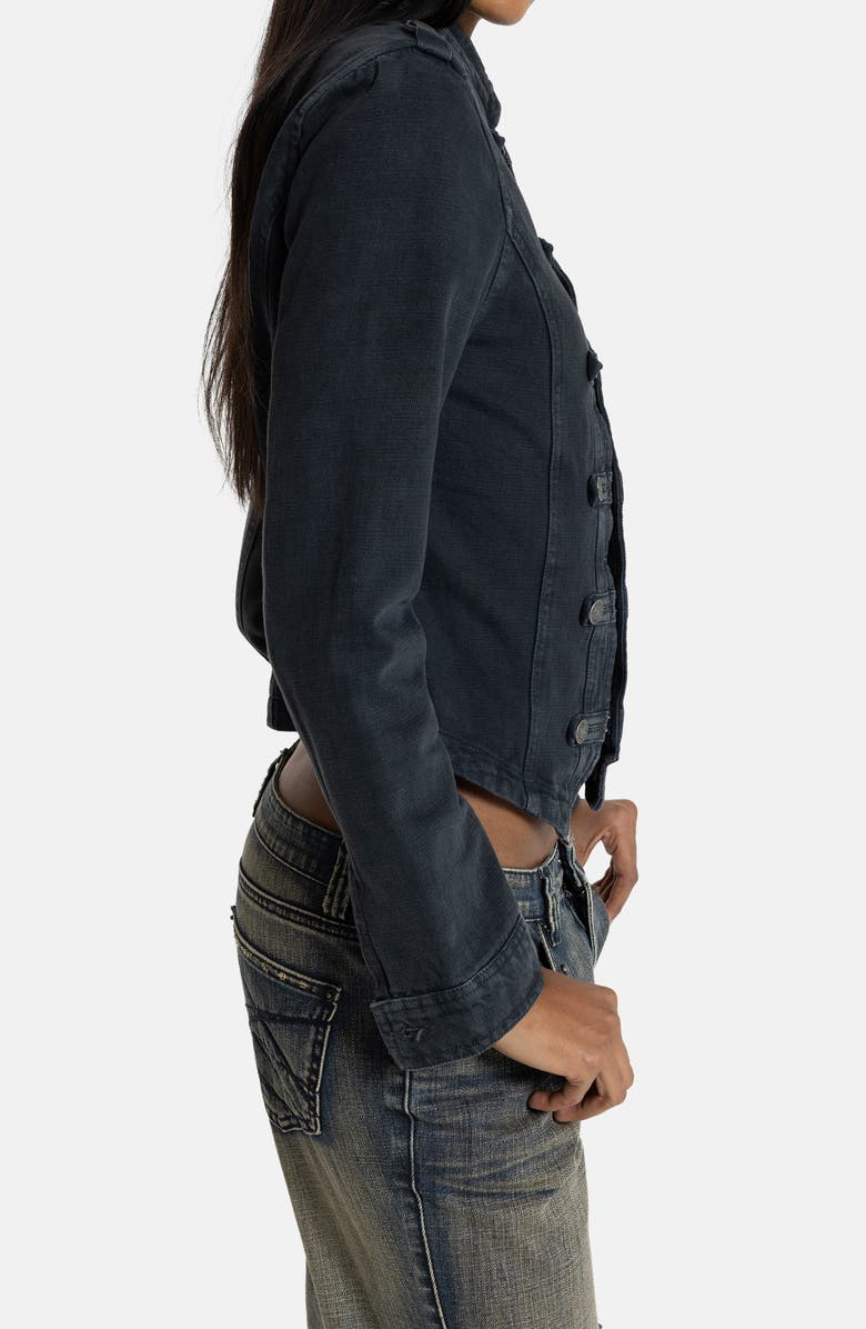 JADED LONDON Denim Drummer Jacket, Alternate, color, Black