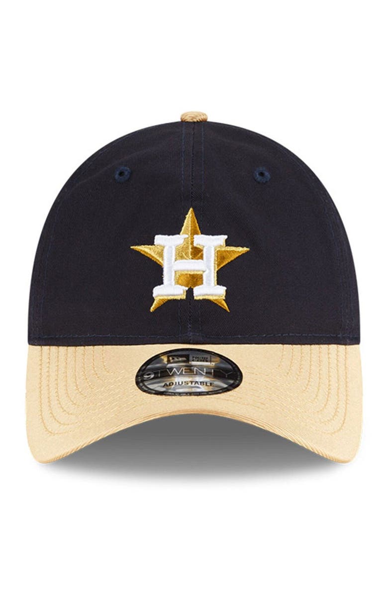 New Era Navy Houston Astros 2023 Gold Collection 9TWENTY Adjustable Hat, Alternate, color,