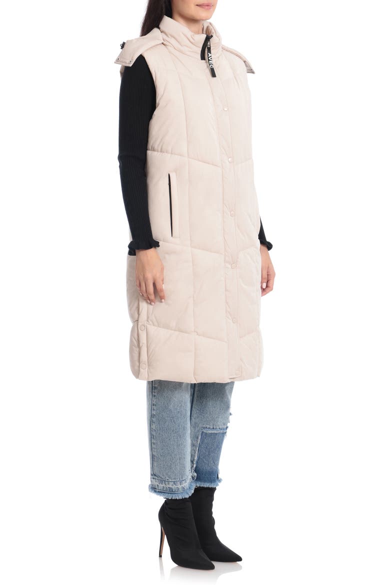 Thermalpuff™ Longline Hooded Puffer Vest, Alternate, color, BUFF