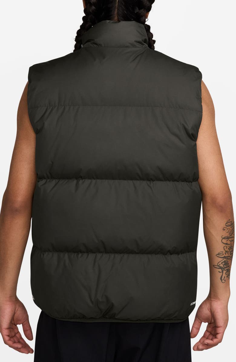 Nike Sportswear Club Storm-FIT Water Resistant Down Puffer Vest, Alternate, color, Sequoia/ White