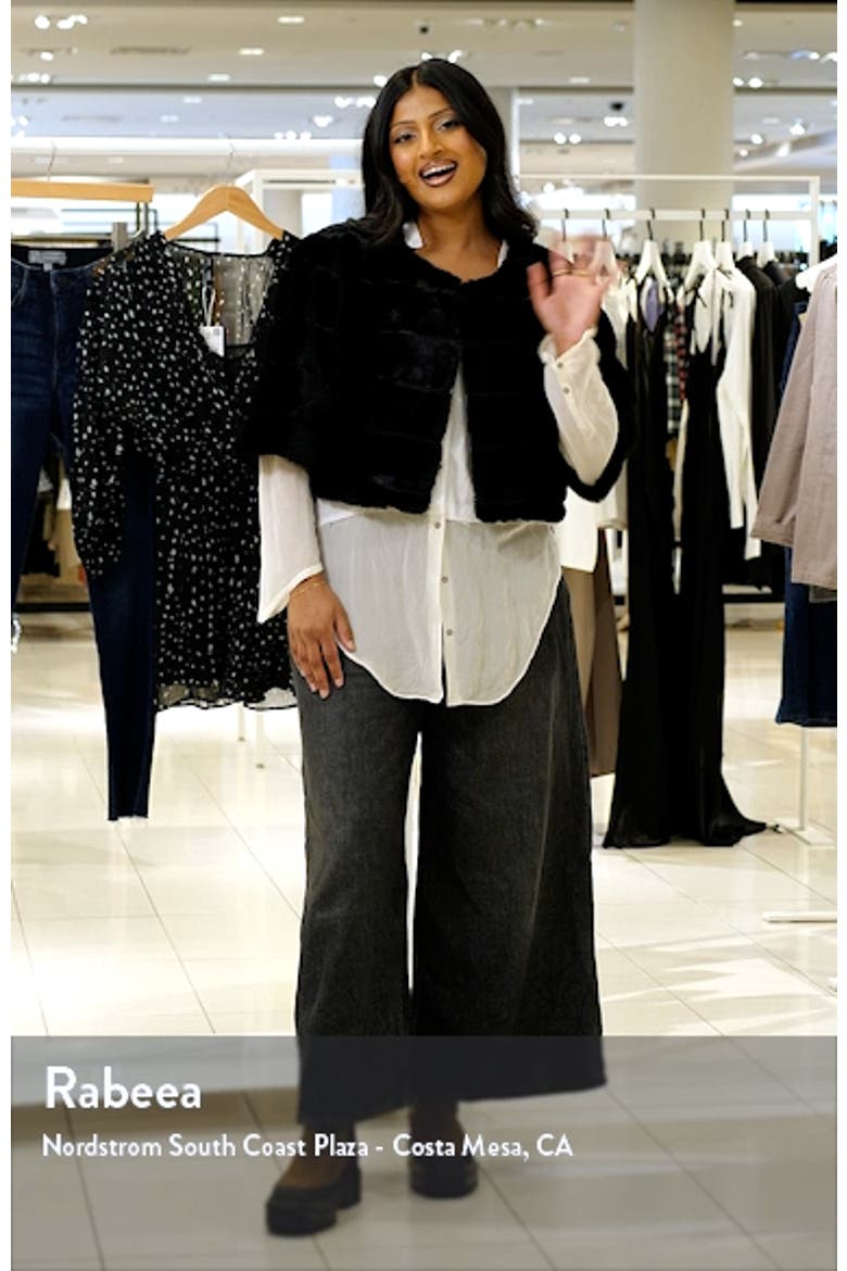 Faux Fur Crop Jacket video