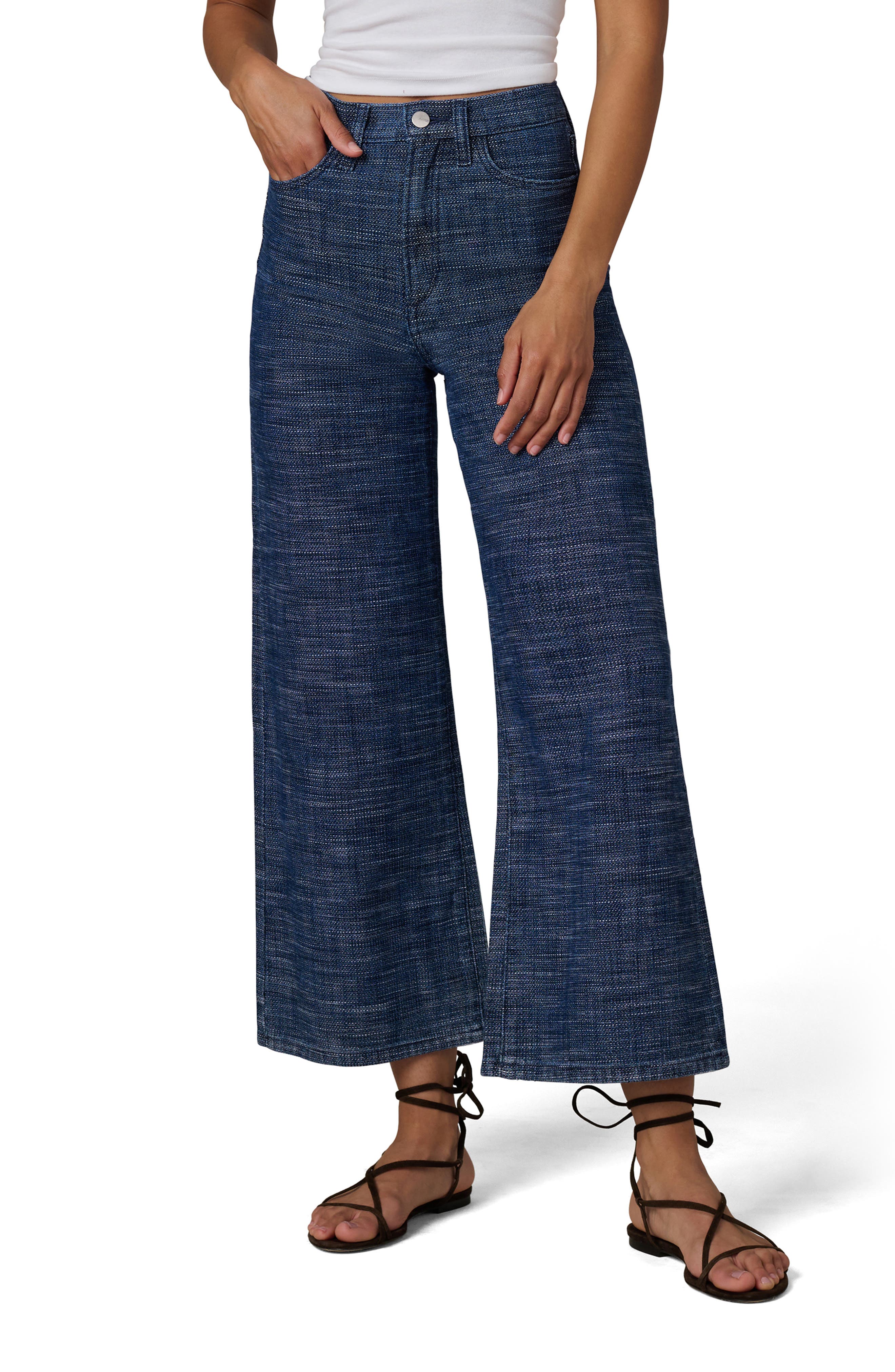 The Mia High Waist Ankle Wide Leg Jeans