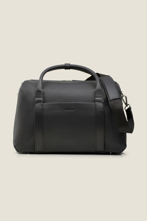 Duffle Suitcase Convertible Underseat Leather Weekender