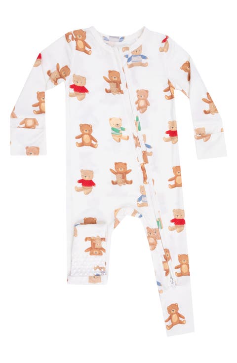 Teddy Bear Convertible Zip Romper (Baby)