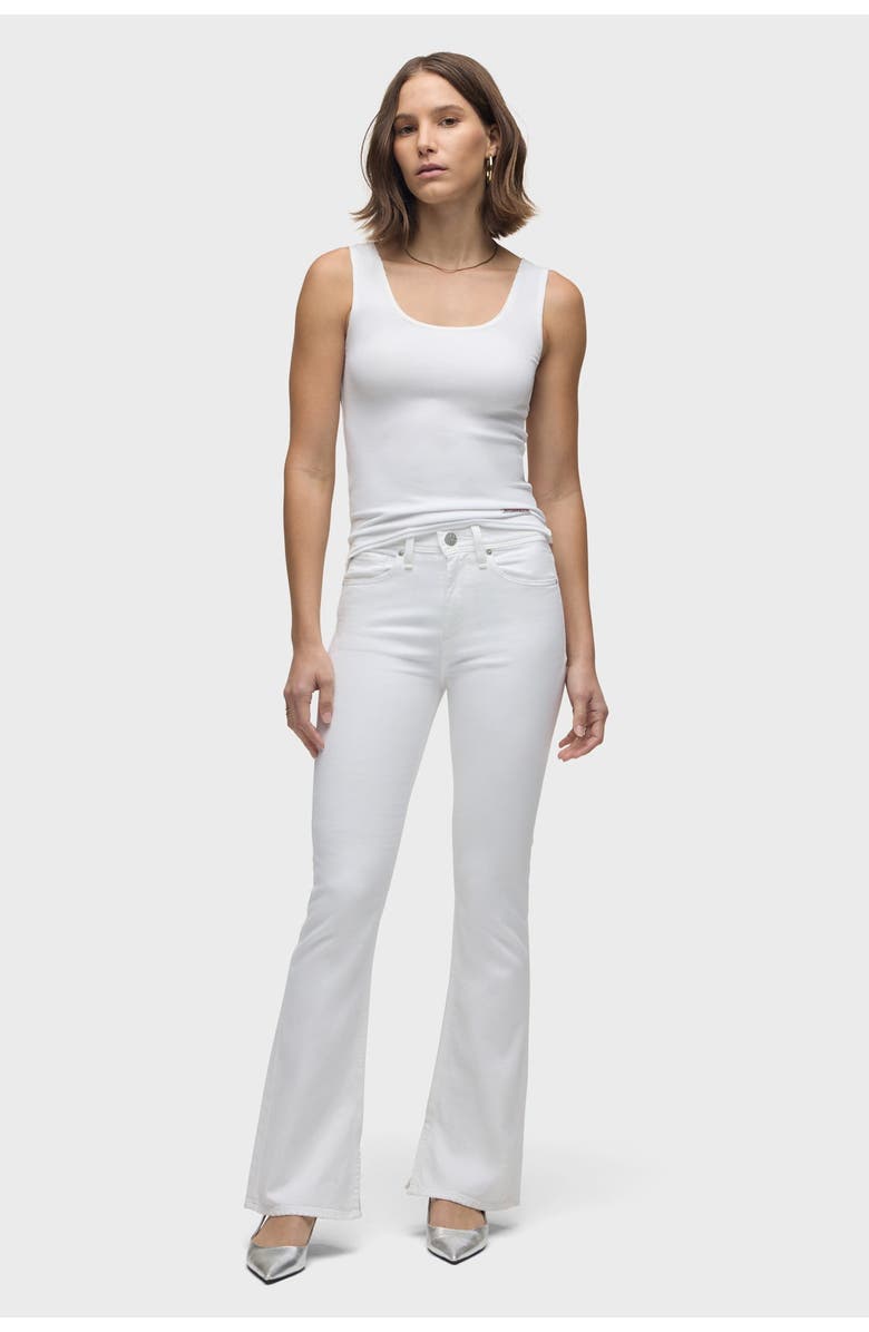 Hudson Jeans Barbara High-Rise Bootcut W/Flap, Alternate, color, White