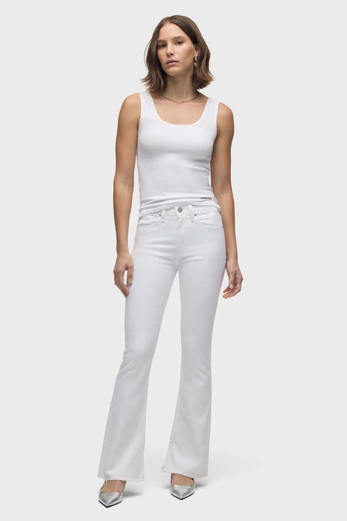Hudson Jeans Barbara High-rise Bootcut W/flap In White