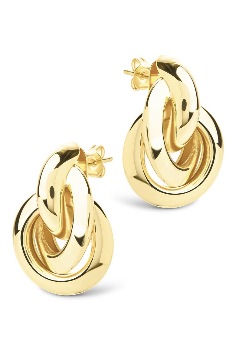 Ashton Layered Knocker Stud Earrings, Alternate, color, GOLD