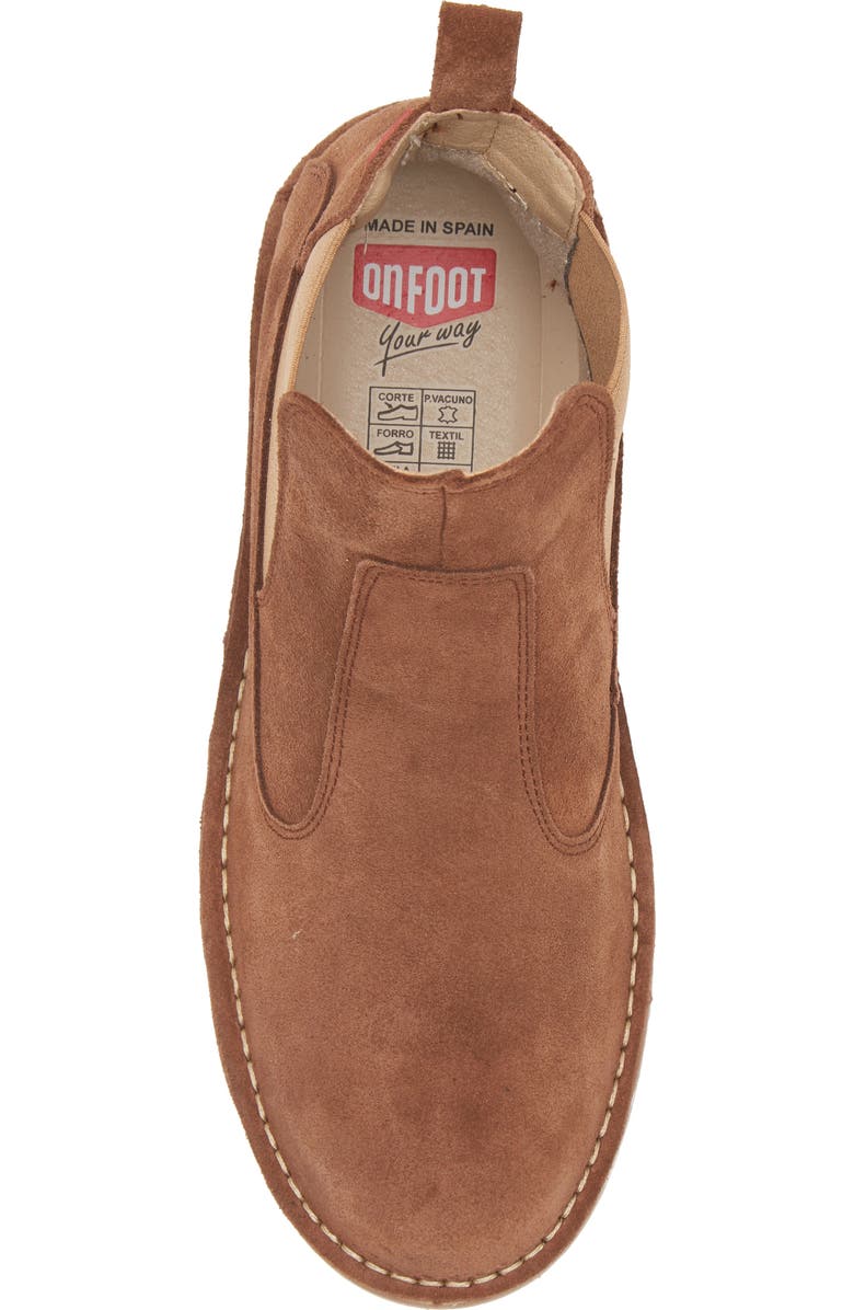 On Foot Silken Chelsea Boot, Alternate, color, Castana