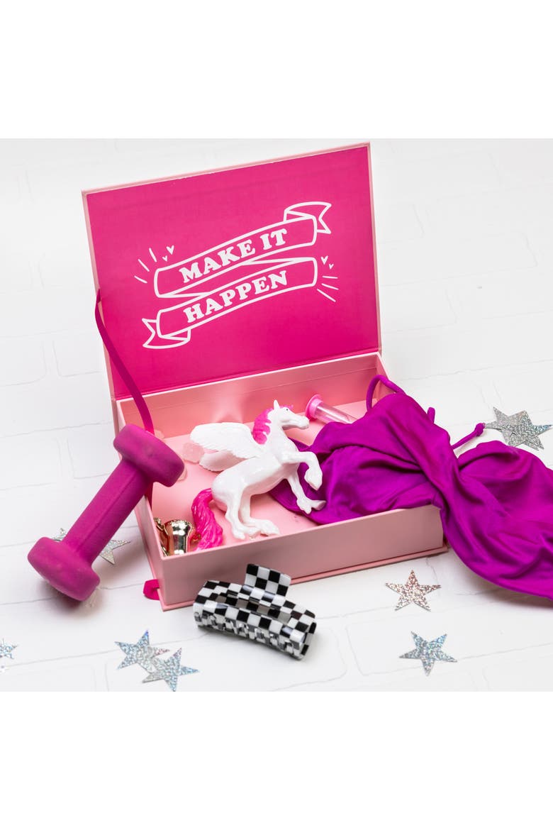 Manifest That Shit Memento Box Paper Pink, Alternate, color, Pink