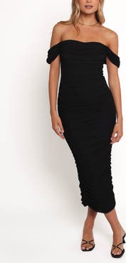 Petal & Pup Iona Off the Shoulder Midi Dress