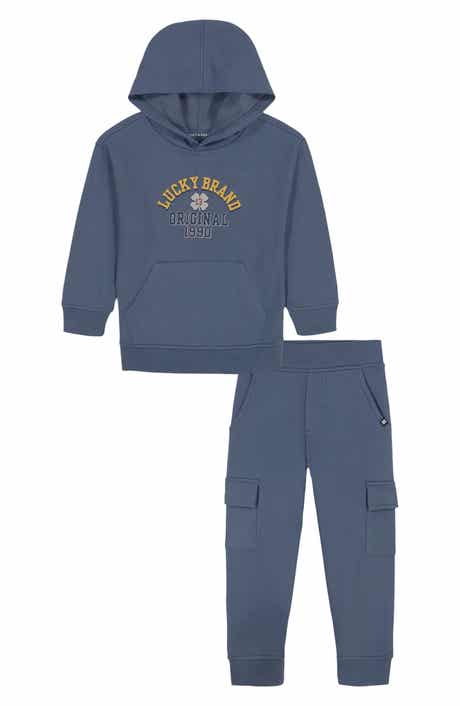 Lucky Brand Kids' Logo Hooded T-Shirt & Joggers Set