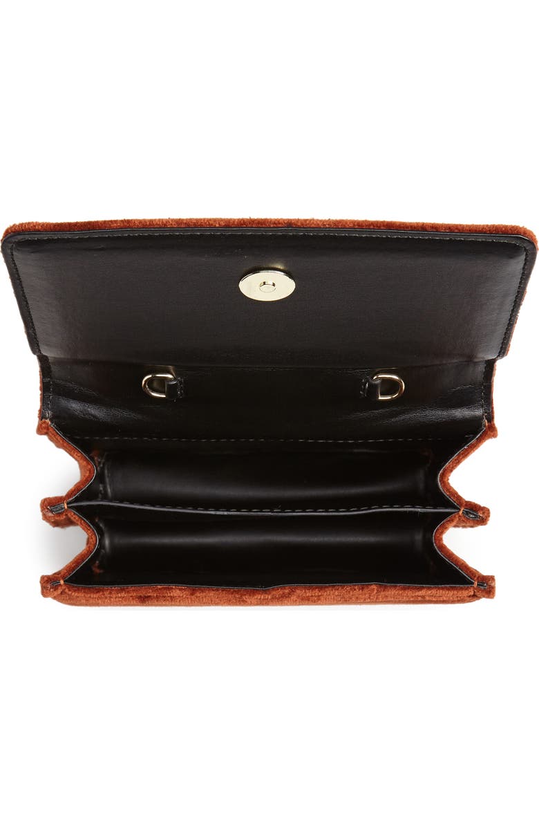 M2MALLETIER Mini La Collectionneuse Velvet Crossbody Bag, Alternate, color,