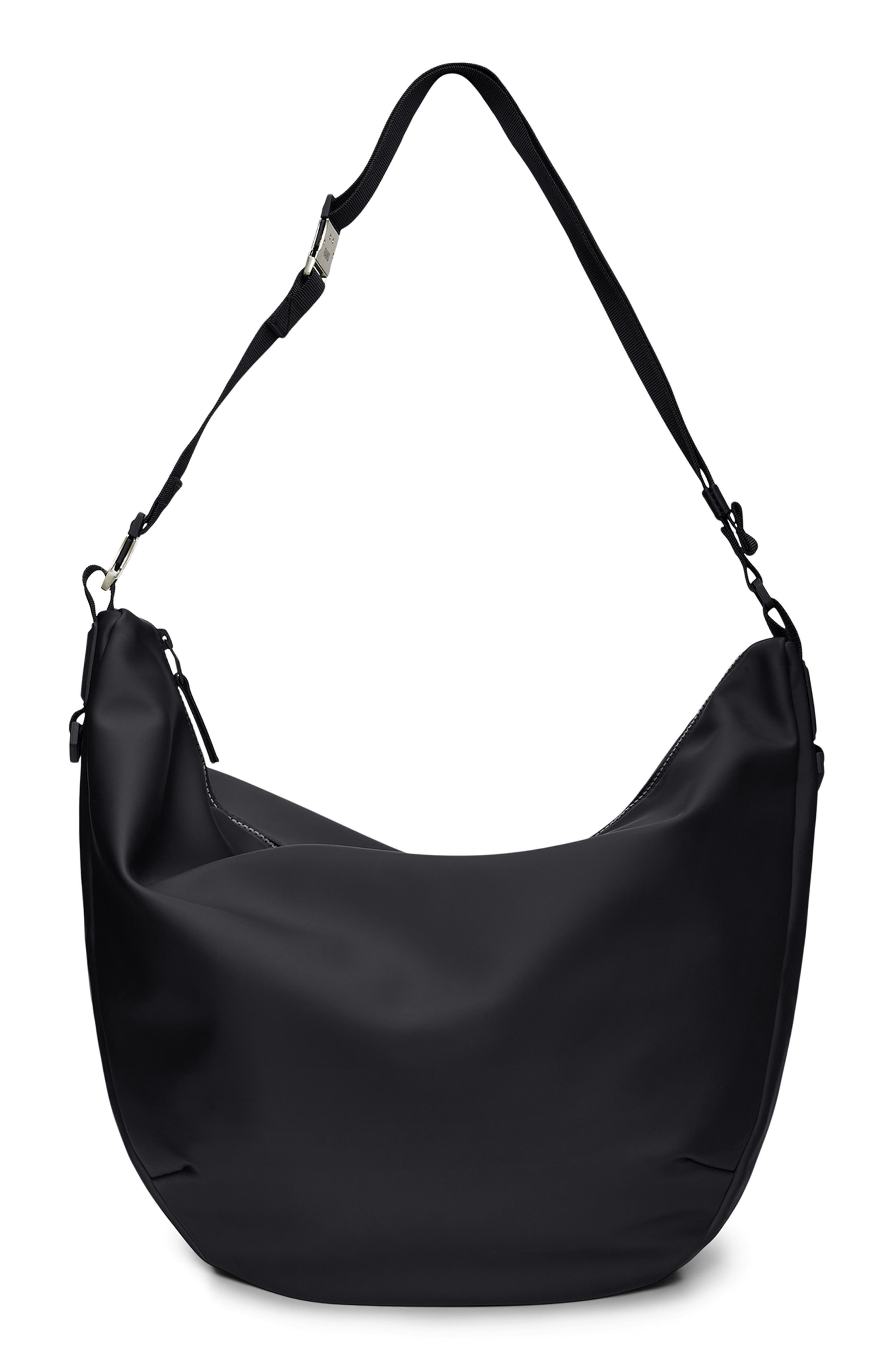 Rains Large Valera Waterproof Shoulder Bag, Main, color, Black