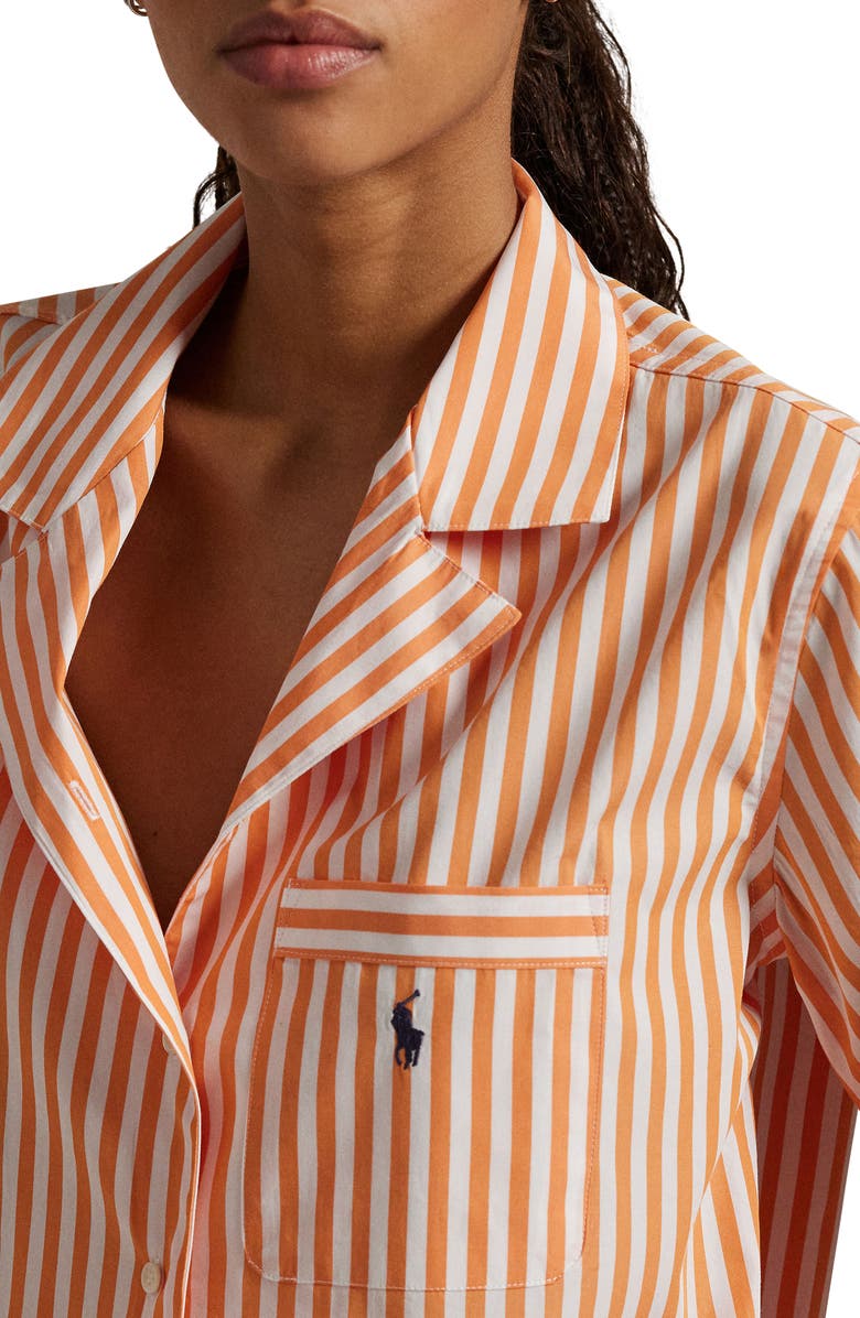 Crop Cotton Poplin Short Pajamas
