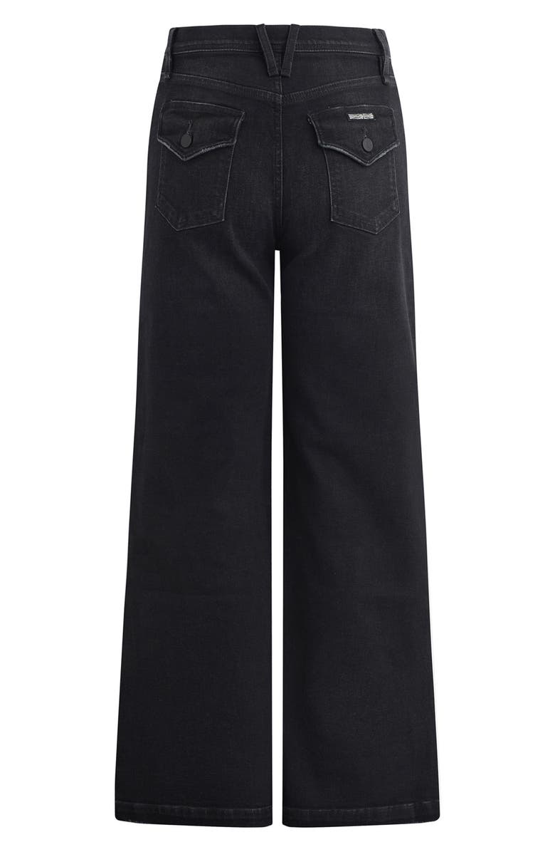 Hudson Jeans Jodie High Waist Super Wide Leg Jeans, Alternate, color, Ghost