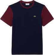 Lacoste Regular Fit Colorblock Cotton T-Shirt