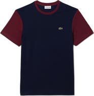 Lacoste Regular Fit Colorblock Cotton T-Shirt