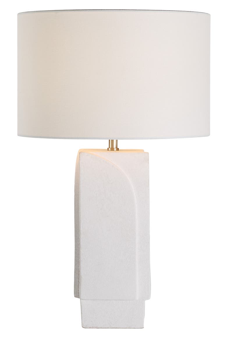 Scavo Ceramic Table Lamp, Alternate, color, WHITE