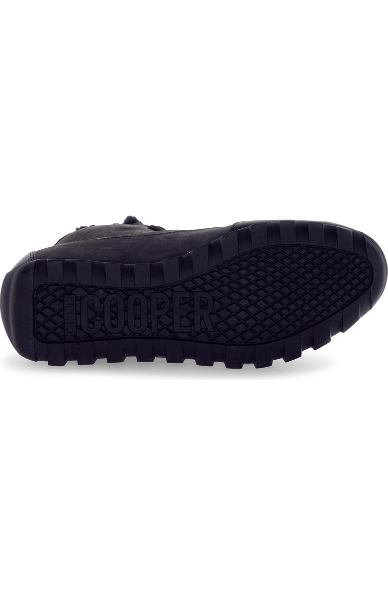 Candice Cooper Runlo Waterproof Genuine Shearling Lined High Top Sneaker, Alternate, color, Black Anthracite