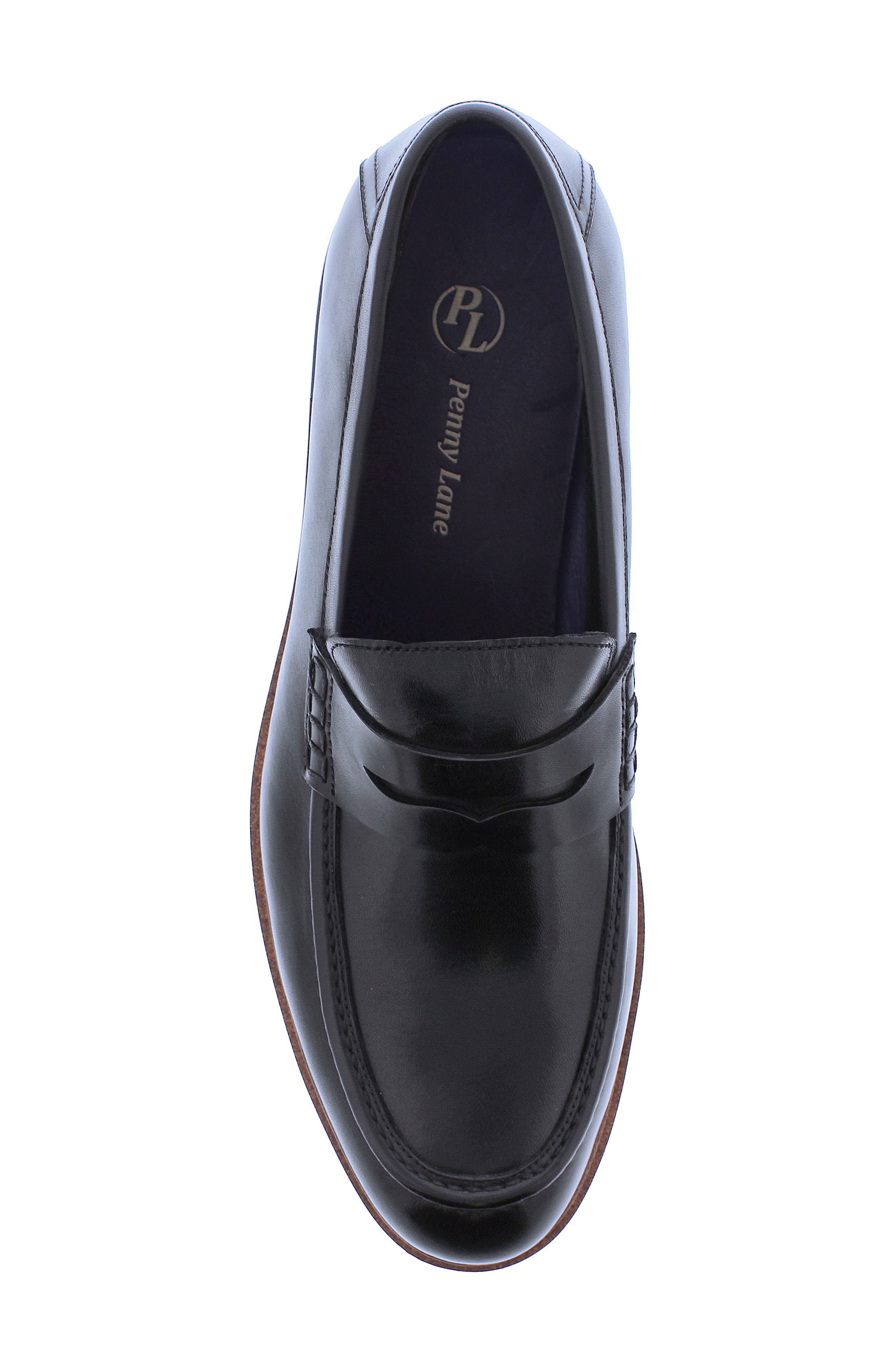 Penny Lane Brick Lane Penny Loafer, Alternate, color, Black