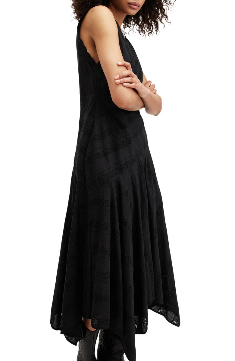 AllSaints Avania Eyelet Embroidery Dress, Alternate, color, 