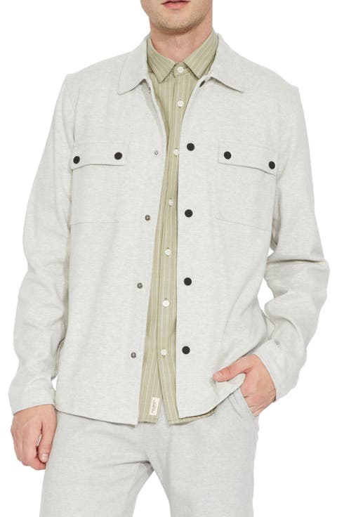 Snap Front Knit Jacket