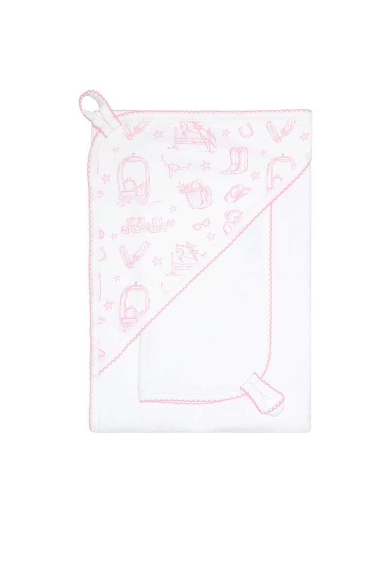 Nellapima Pink Lone Star Toile Towel - Baby, Main, color, Pink