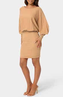 bebe Scoop Neck Dolman Sleeve Sweater Dress