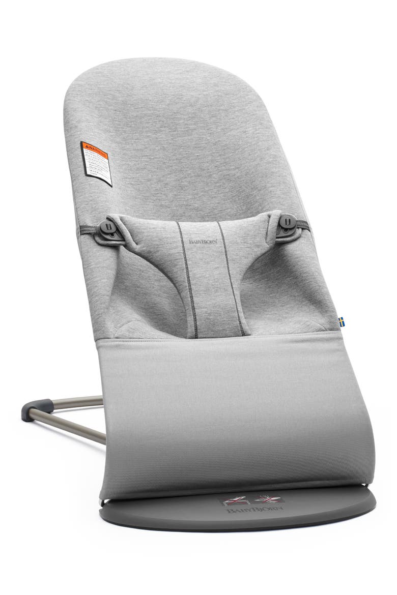 Bouncer Bliss Convertible Jersey Baby Bouncer, Main, color, LIGHT GREY
