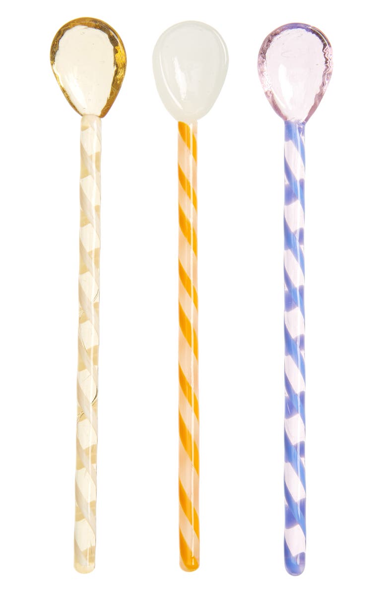 HAY Set of 3 Glass Spoons, Main, color,