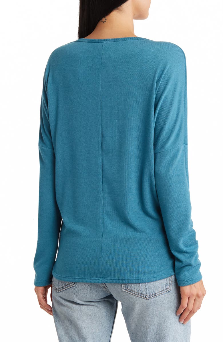 GO COUTURE V-Neck Dolman Sleeve Sweater, Alternate, color, Skydiver