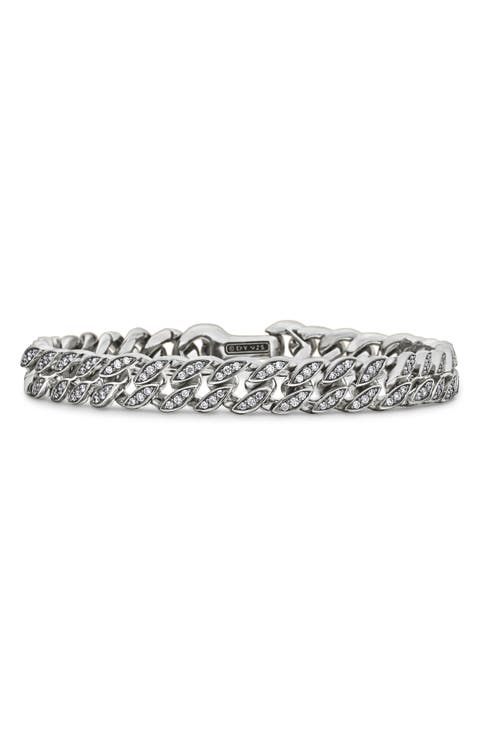 Men's Pavé Curb Chain Bracelet