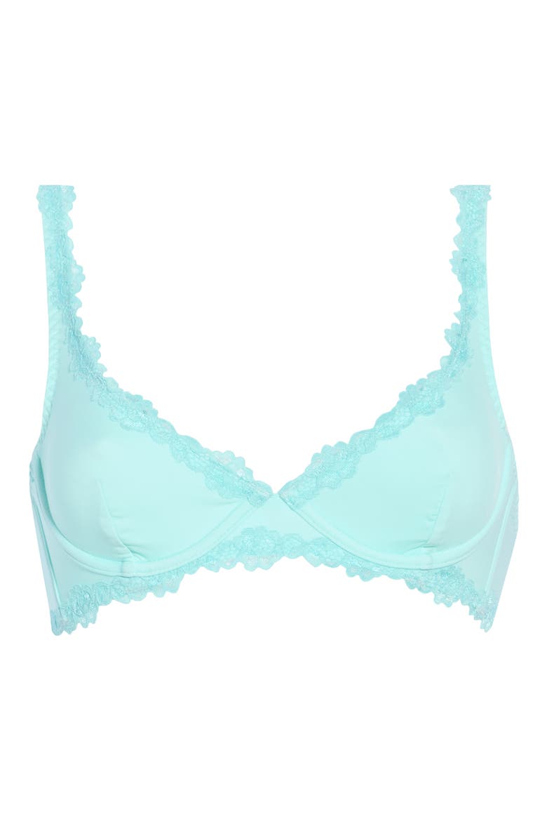 Charlie Plunge Underwire Bra, Main, color, BLUE LIGHT
