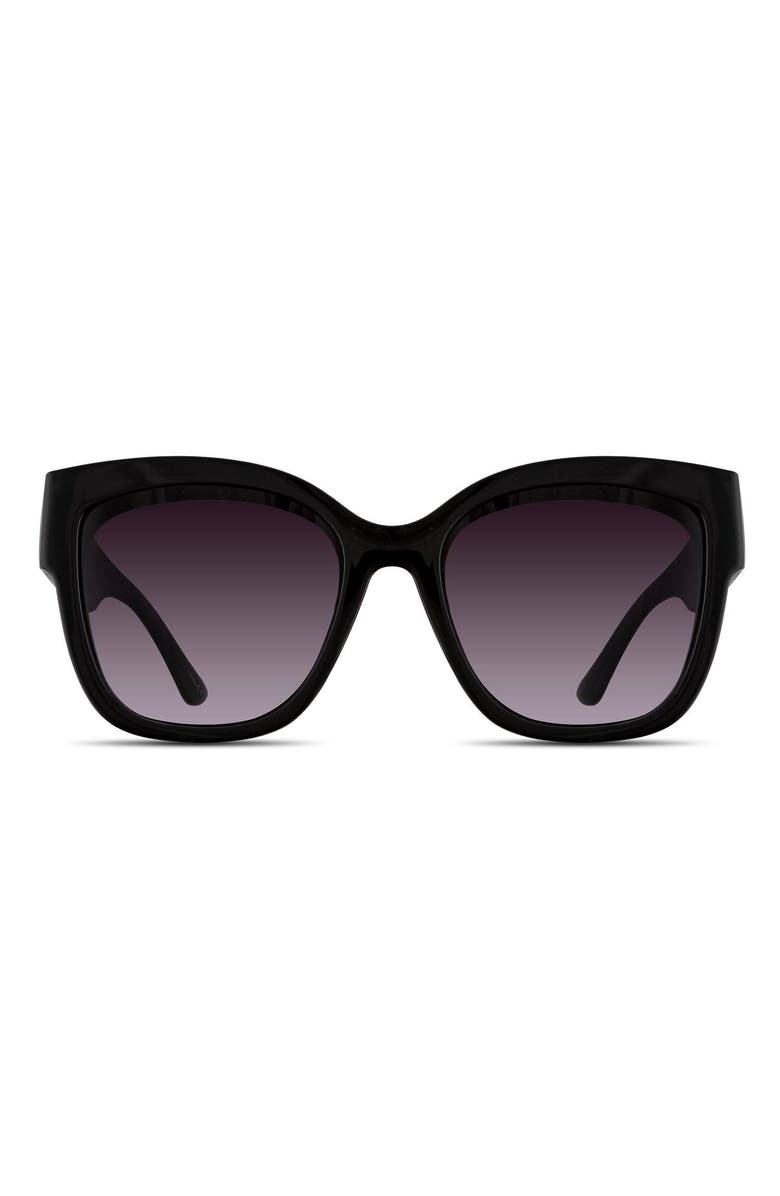 Velvet Eyewear Cat Luxe Sun Set, Main, color, Black, Lavender