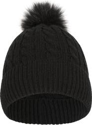 Mountain Warehouse Pom Pom Faux Fur Lined Beanie