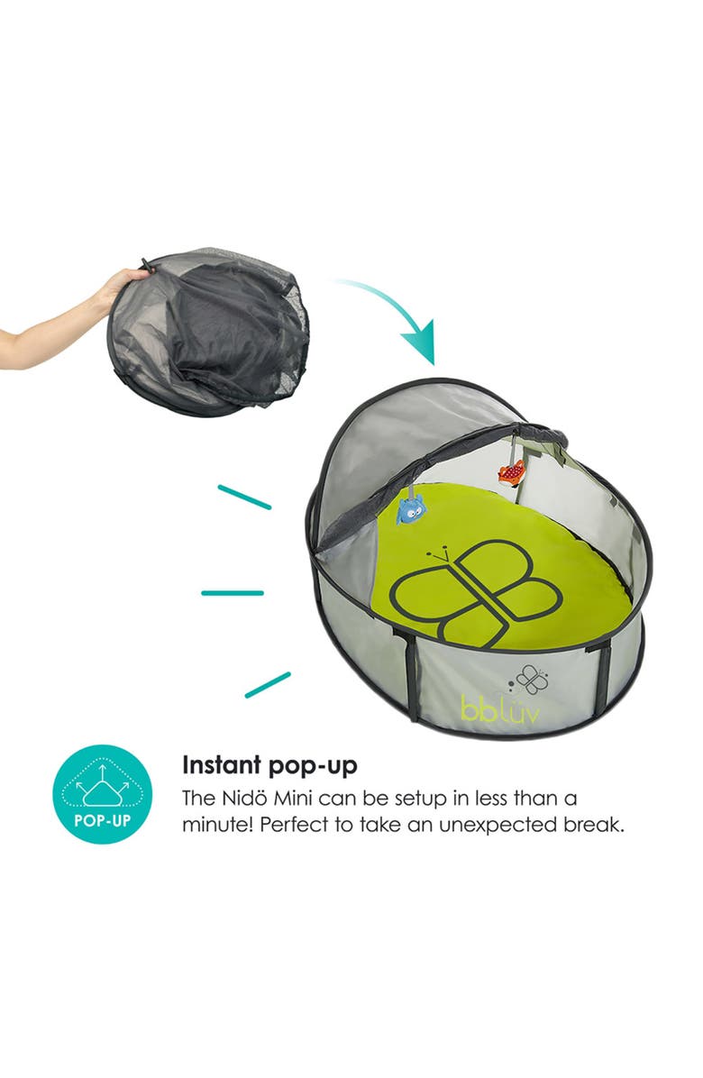 bbluv Nido Mini - 2 in 1 Travel & Play Tent, Alternate, color, Multi